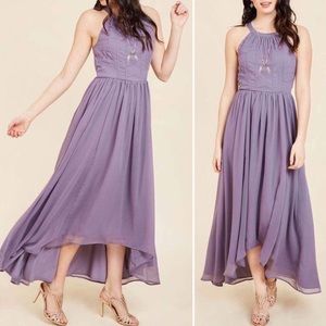 Modcloth Embroidered Hi-Lo Brave New Whirl Maxi
